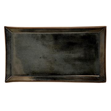 Black Stone table service in sandstone, dark blue, rectangle [3]