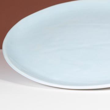 Alagoa Plates in stamped earthenware, light blue, 28 cm diam. [2]