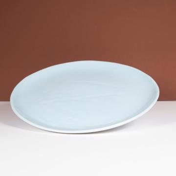 Alagoa Plates in stamped earthenware, light blue, 28 cm diam. [1]