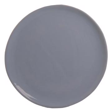Alagoa Plates in stamped earthenware, light blue, 19 cm diam.