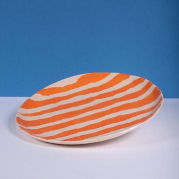 Wave Plate in stamped earthenware