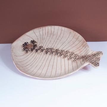 Japanese Fish plate in sandstone
