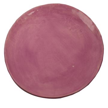 Alagoa Plates in stamped earthenware, light purple, 19 cm diam.