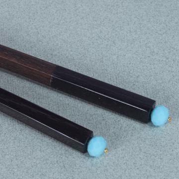 Baguettes Cristal en bois de rose, bleu ciel [2]