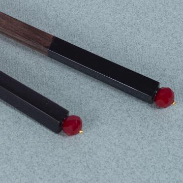 Baguettes Cristal en bois de rose, rouge foncé [2]