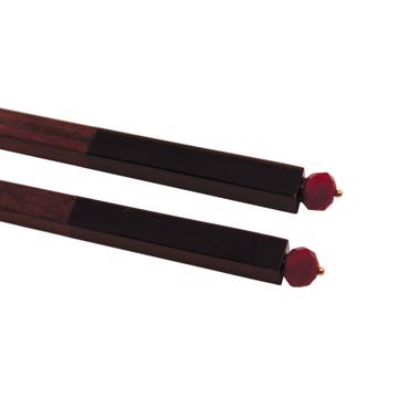 Baguettes Cristal en bois de rose, rouge foncé