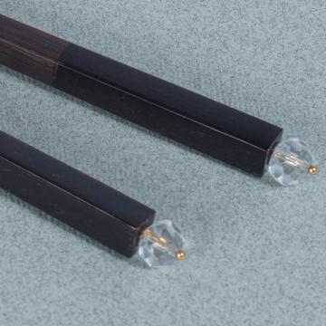 Baguettes Cristal en bois de rose, transparent [2]