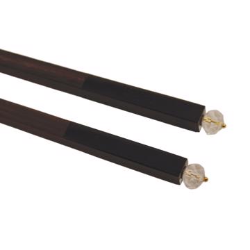 Baguettes Cristal en bois de rose, transparent