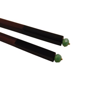 Baguettes Cristal en bois de rose, vert clair