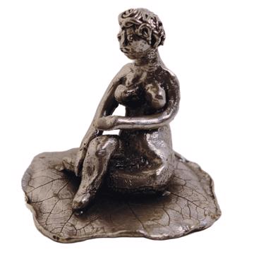 Les baigneuses en métal argenté, argent, assise [5]