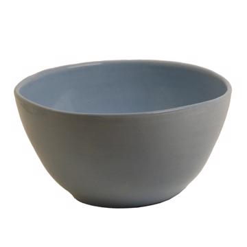 Round Bowl in earthenware, light blue, 9 cm
