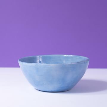 Round Bowl in earthenware, french blue, 9 cm [1]
