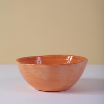 Round Bowl in earthenware, orange, 9 cm [1]