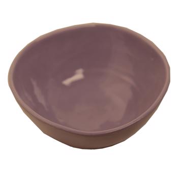 Round Bowl in earthenware, lila, 9 cm