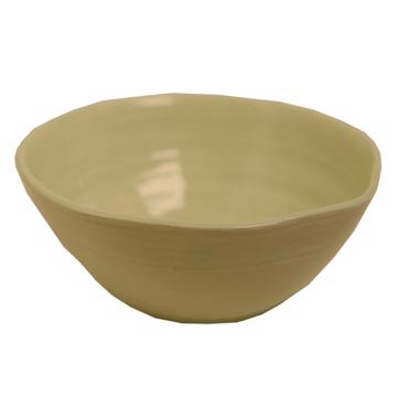 Bols ronds en faïence tournée, vert clair, 9 cm 