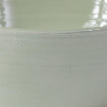 Bols ronds en faïence tournée, vert clair, 15 cm [4]