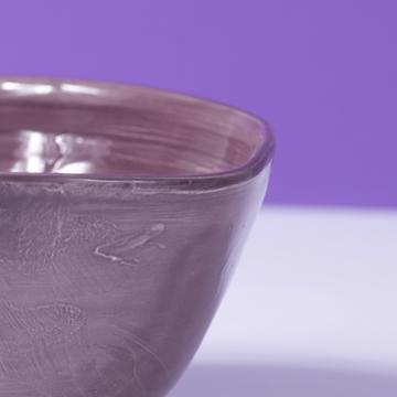 Bols ronds en faïence tournée, violet, 9 cm  [4]