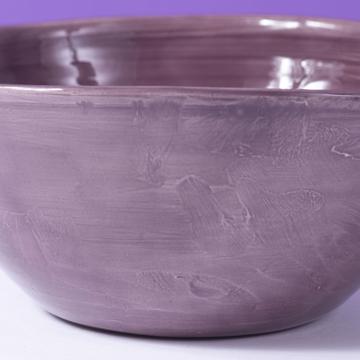 Bols ronds en faïence tournée, violet, 15 cm [2]