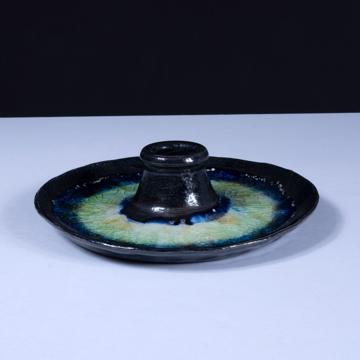 Bougeoirs Verre Craquelé en Faïence, vert clair [1]