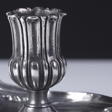 Bougeoir Louis XV en métal argenté, argent [2]