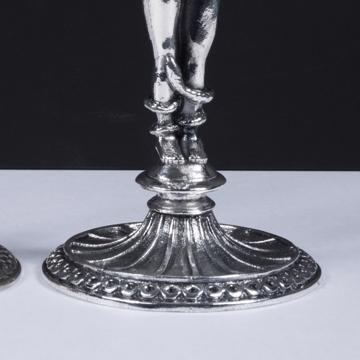 Bougeoirs Adam et Eve en métal argenté ou doré, argent [4]