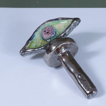 Bouchon de bouteille Oeil en Faïence, vert clair [2]