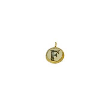Alphabet Charms in Resin and Gold Plated, multicolor, f [1]