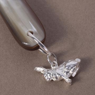 Cuillère Ronde en corne, argent, lapin [2]