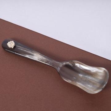 Cuillère Violon en corne, argent, rose [1]