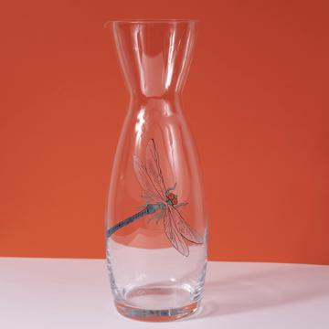 Carafe Libellule en cristallin émaillé