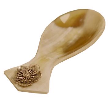 Tea Pod in Horn, silver, sakura [3]