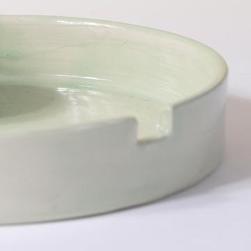Coquetier Chanteclerc en faïence tournée, vert menthe [4]