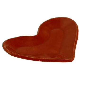 Saleron Coeur en grès, rouge