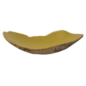 Bird bread dish in stamped sandstone, light yellow [3]