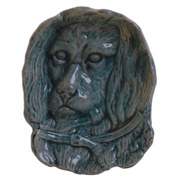 Coupelle Chien en Faïence, bleu ciel