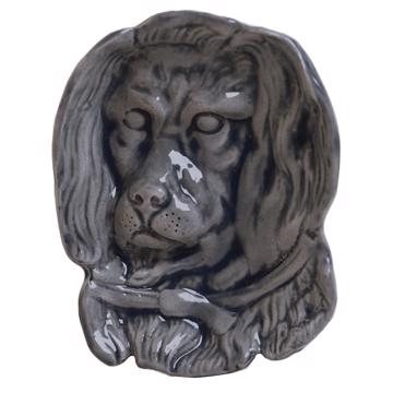 Coupelle Chien en Faïence, gris
