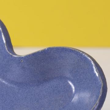 Saleron Coeur en grès, violet bleu  [3]