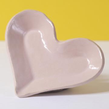 Heart saltcellar in sandstone, light pink [3]