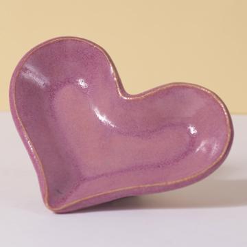 Heart saltcellar in sandstone, antic pink [2]