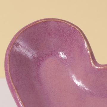 Heart saltcellar in sandstone, antic pink [4]