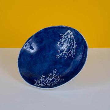 Coupelle Pochoir en porcelaine estampé