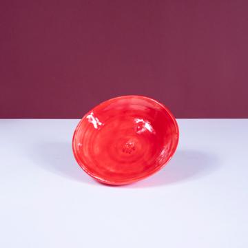 Frog Dish in earthenware, red  [1]