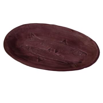 Coupelle Sardine en Faïence, violet