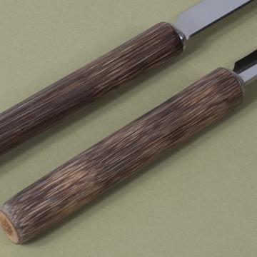 Reed knives in stainless steel, brown, table [2]