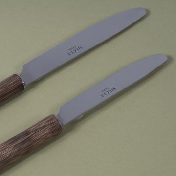 Reed knives in stainless steel, brown, dessert [4]