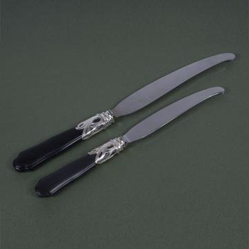 Couteau Saba en argent et résine