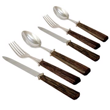 Set for 6 - Palmier cutlery, brown, cutlery set for 6 pers - 36 pieces [2]