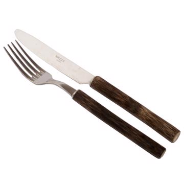 Couvert Roseau en inox, brun, set de 2 [3]