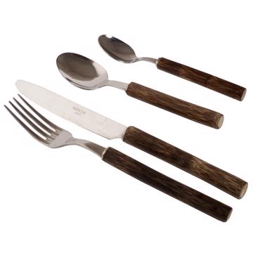 Set for 6 - Reed cutlery, brown, cutlery set for 6 pers - 24 pieces [2]