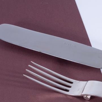 Vague cutlery in silver plated, silver, set of 5 [4]